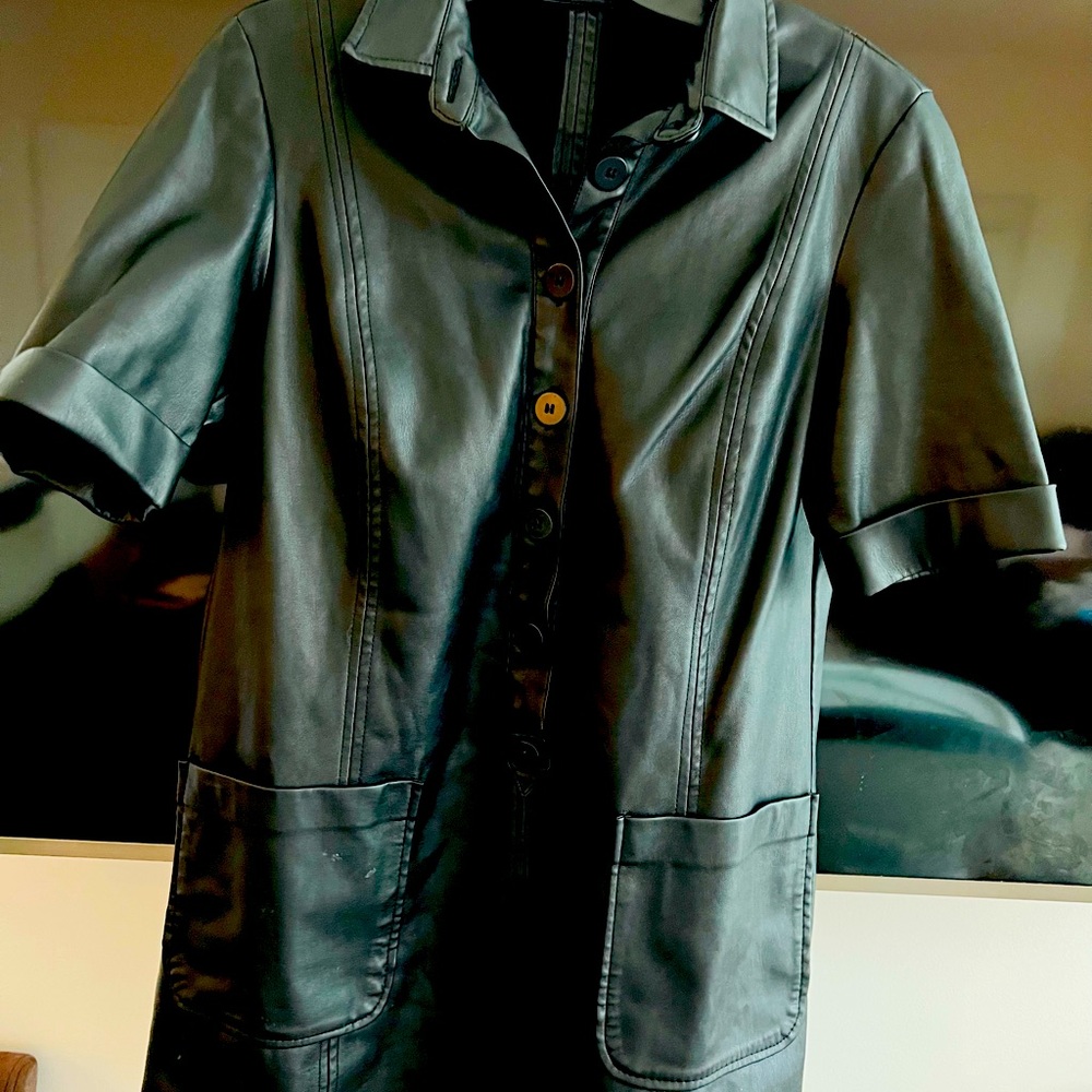 Leather dress